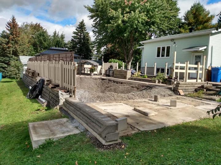 New house excavation Estrie
