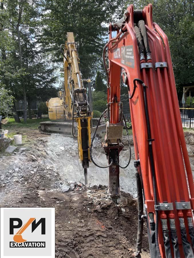 Travaux d’excavation de maisons neuves Estrie