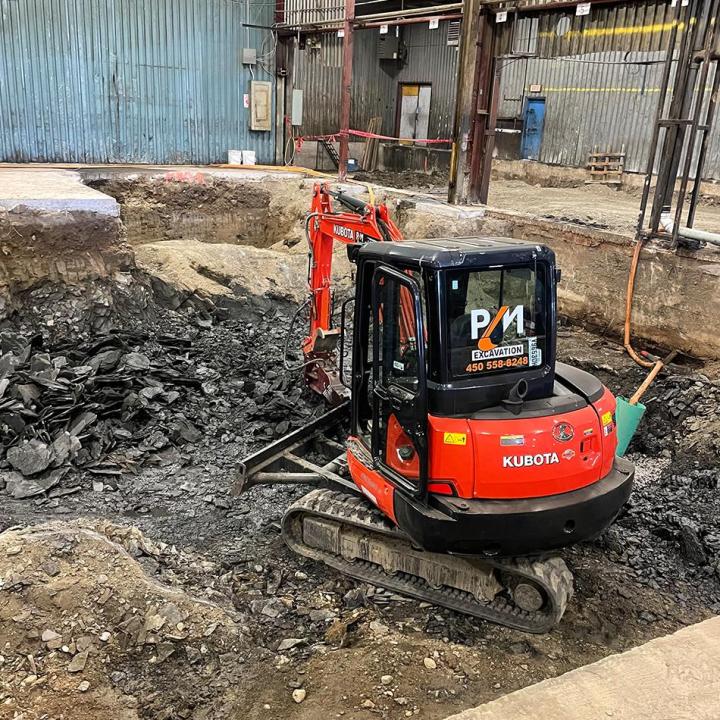 New house excavation Estrie