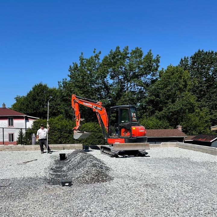 New house excavation Estrie